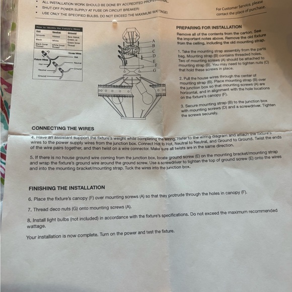 Rustic Gray Ceiling Light Fixture - Picture 6 of 7